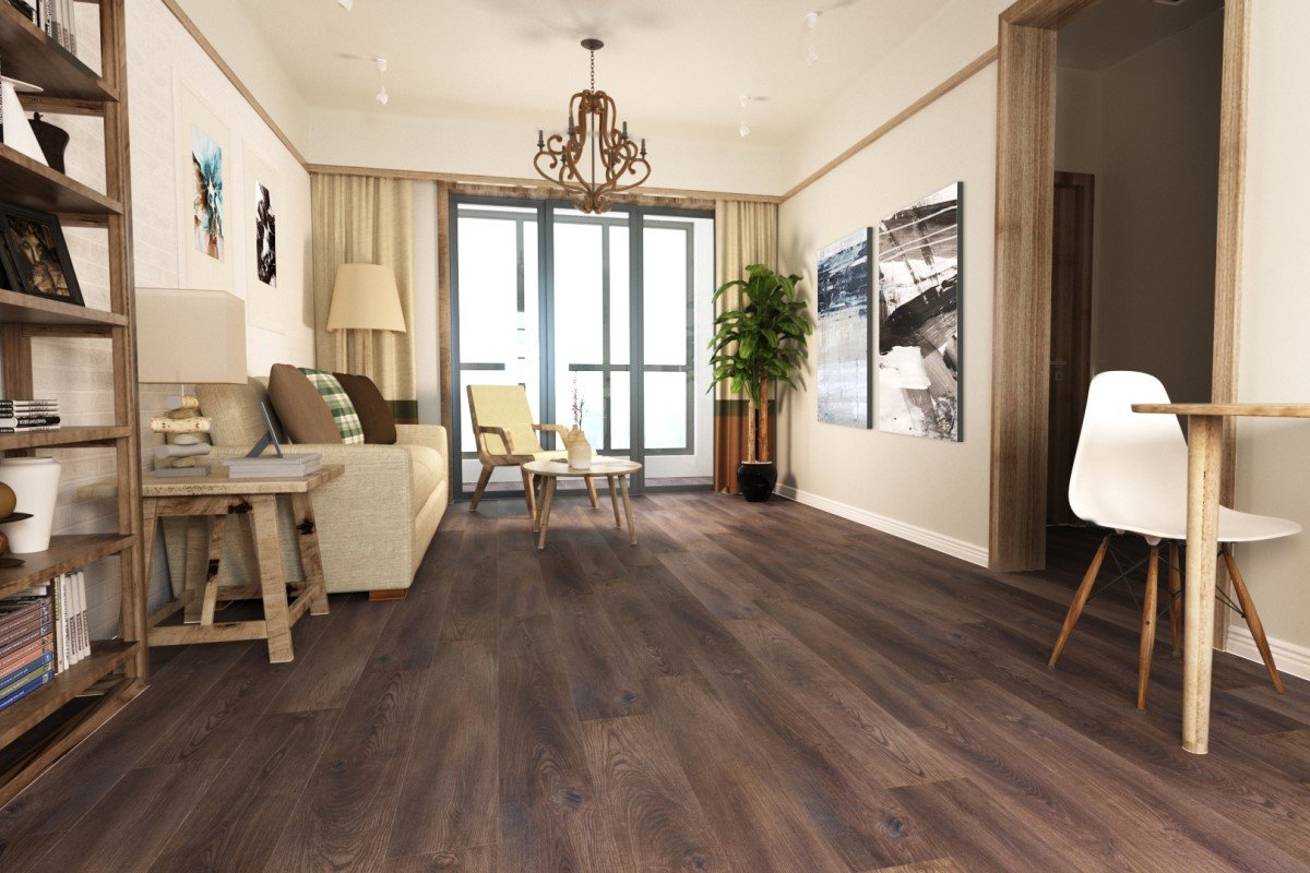 Кварцвиниловый SPC ламинат Art East Art Stone Ясень Гека 125-ASP 1220×183×6 фото в интерьере